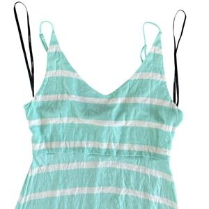 Striped Maxi Dress Sleeveless Casual Summer Beach Cover Up